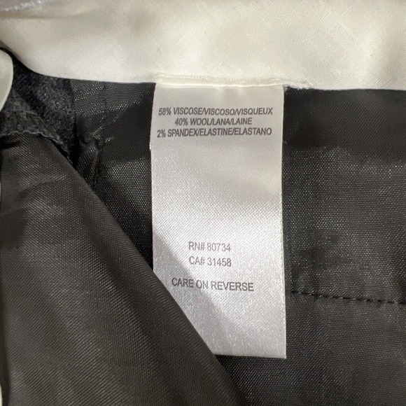 New BCBG Max Azria Womens 12 Med Heather Grey Carla Slim Flare Dress Trouser FS - Picture 6 of 12